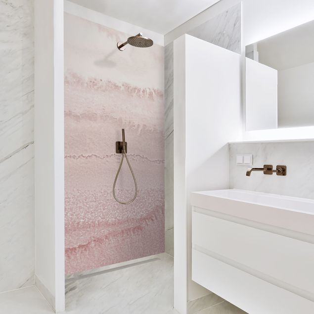 Shower wall panels Play Of Colours In Light Pink