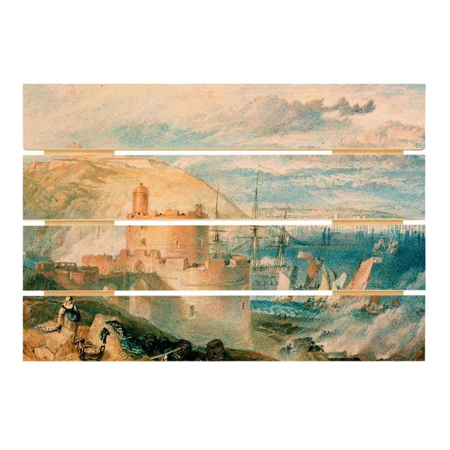 Wood prints landscape William Turner - Falmouth
