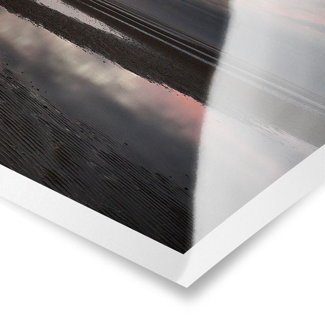 Landscape poster prints Sunrise Over The Mudflat