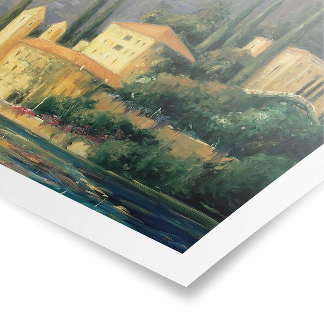 Green canvas wall art Italian Countryside - Country House