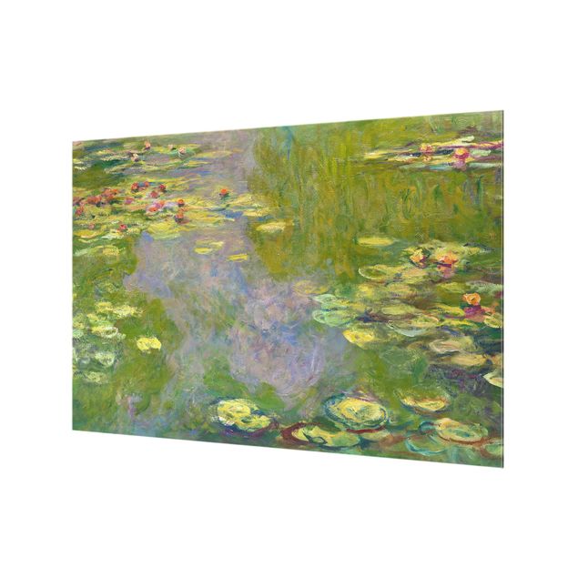 Glass art splashbacks Claude Monet - Green Water Lilies