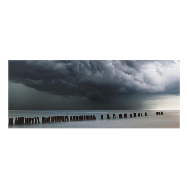 Glass splashback kitchen Storm Clouds Over The Baltic Sea