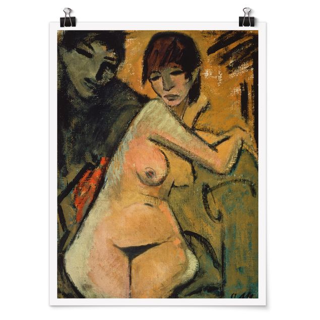 Art prints Otto Mueller - Lovers