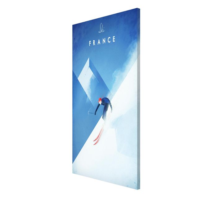 Mountain prints Travel Poster - Ski In France