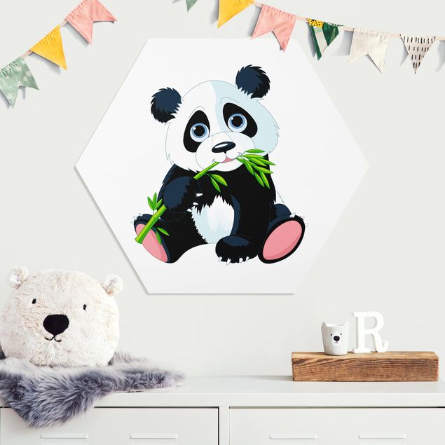 Kids room decor Nibbling Panda
