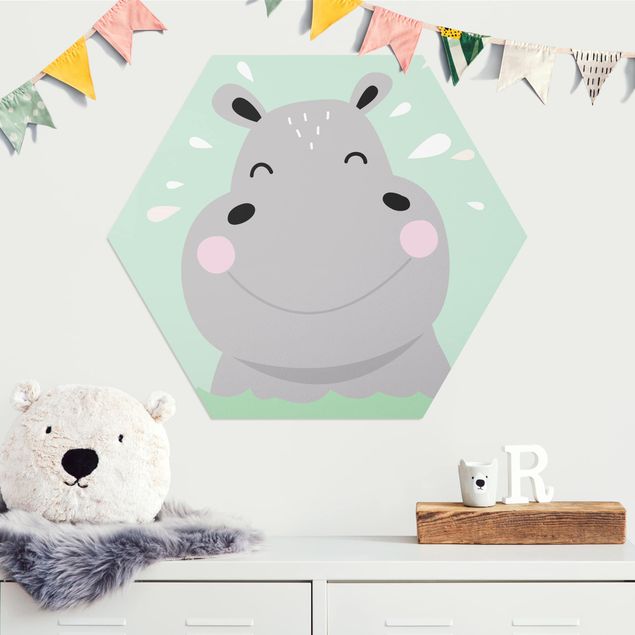 Kids room decor The Happiest Hippo
