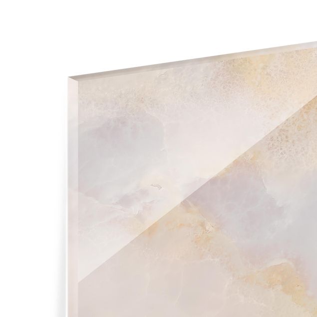 Glass Splashback - Onyx Marble - Panoramic