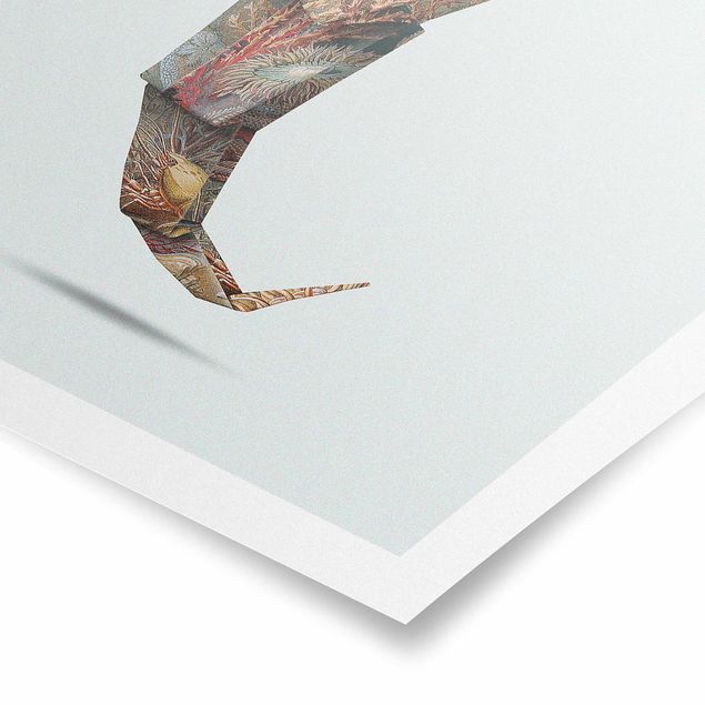 Prints animals Origami Seahorse