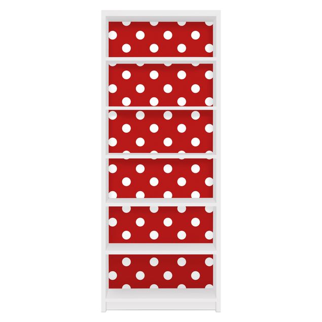 Adhesive films dots No.DS92 Dot Design Girly Red