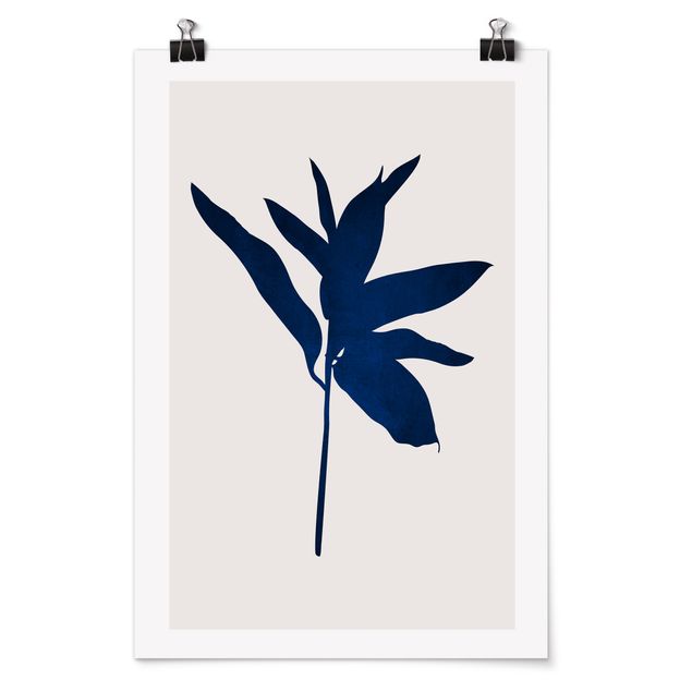 Art posters Graphical Plant World - Blue