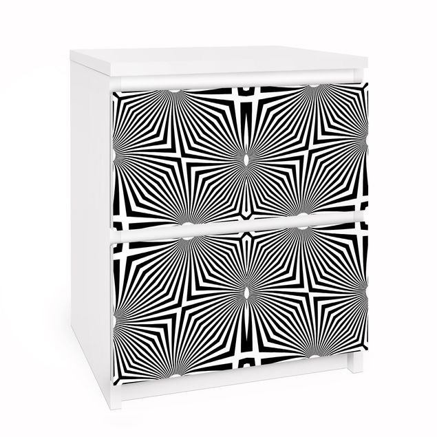 Adhesive films patterns Abstract Ornament Black And White
