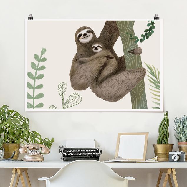 Nursery decoration Sloth Sayings - Easy