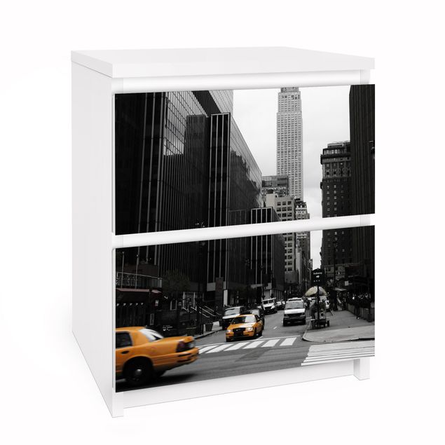 Adhesive films black and white Empire State Building