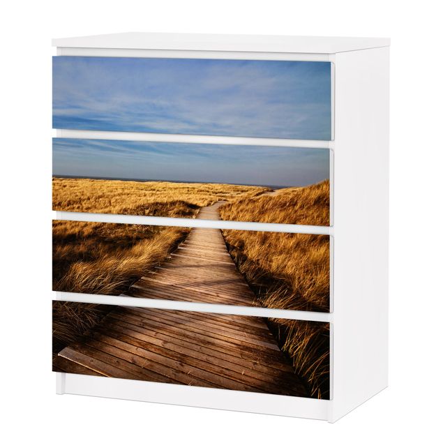 Self adhesive furniture covering Dune Path On Sylt
