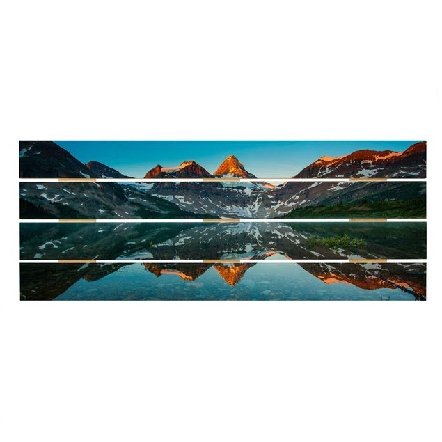 Prints Mountain Landscape At Lake Magog In Canada