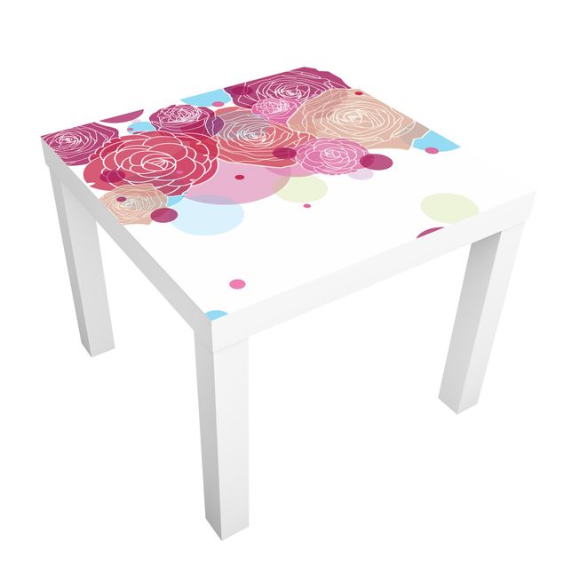 Adhesive films flower Roses And Bubbles