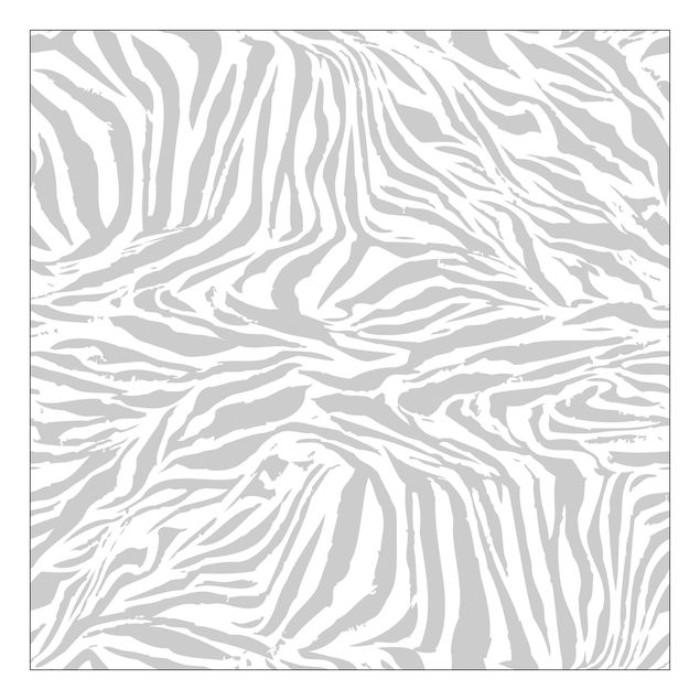 Self adhesive furniture covering Zebra Design Light Grey Stripe Pattern