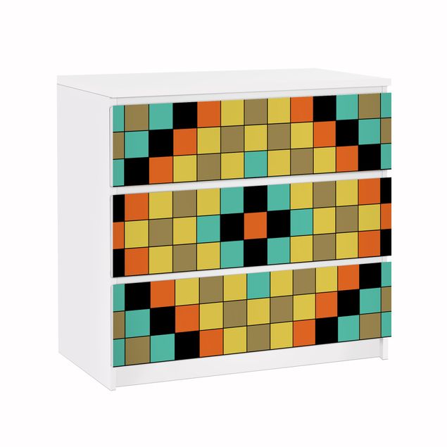 Adhesive films patterns Colourful Mosaic