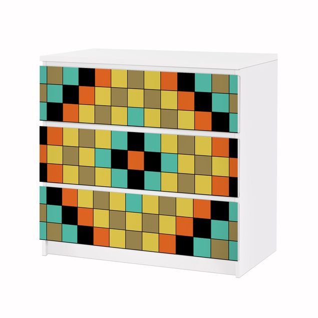 Adhesive films multicoloured Colourful Mosaic