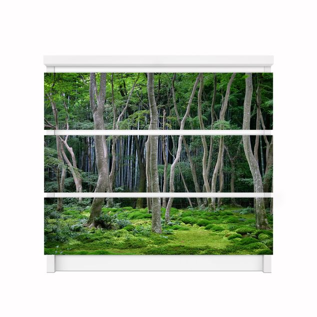 Adhesive films green Japanese Forest