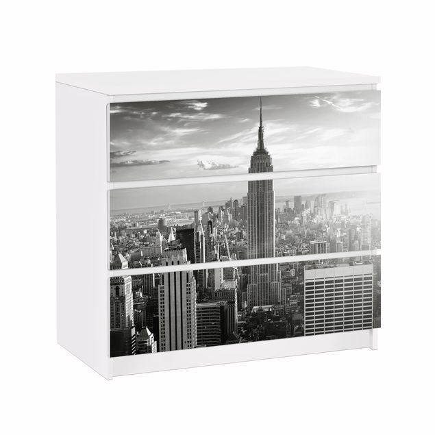 Adhesive films grey Manhattan Skyline