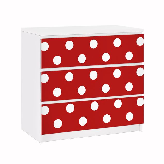Adhesive films patterns No.DS92 Dot Design Girly Red