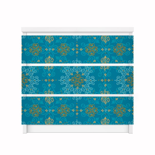 Adhesive films turquoise Oriental Ornament Turquoise