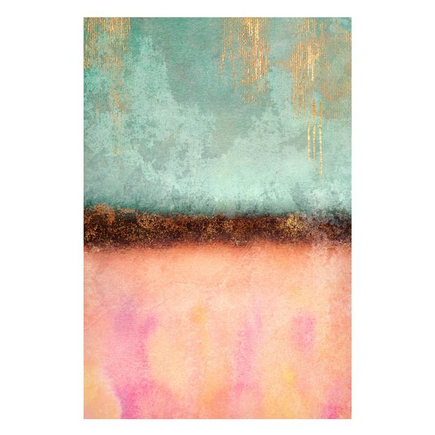 Art prints Pastel Summer With Gold