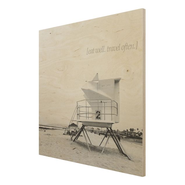 Wood prints beach Poetic Landscape - Travel