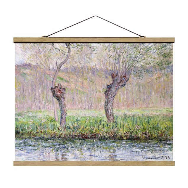 Landscape canvas prints Claude Monet - Willow Trees Spring