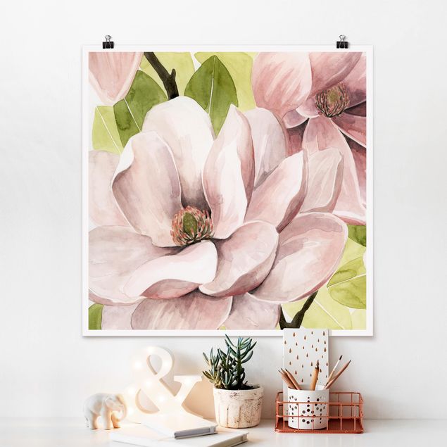 Prints floral Magnolia Blush I