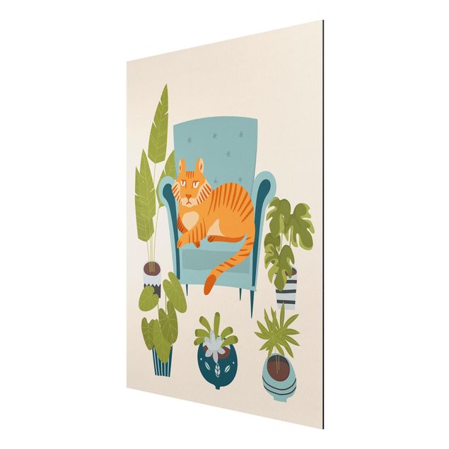 Cat prints Domestic Mini Tiger Illustration