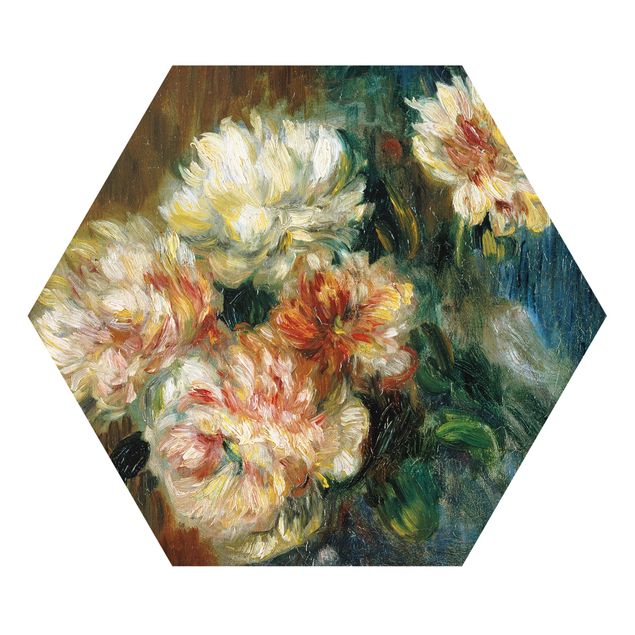 Floral canvas Auguste Renoir - Vase of Peonies