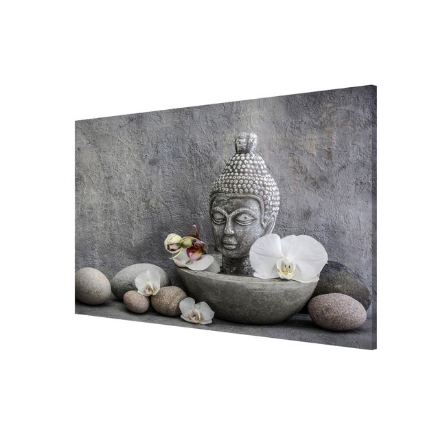 Art posters Zen Buddha, Orchid And Stone