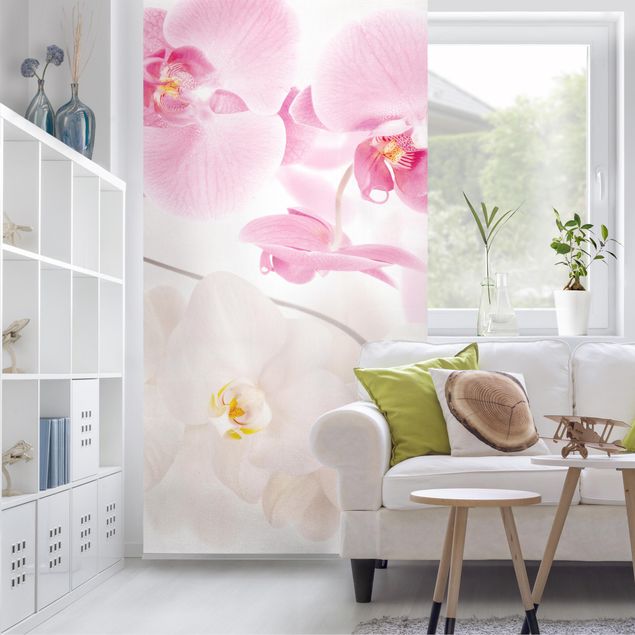 Room divider panels Delicate Orchids