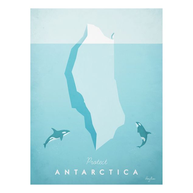 Prints fishes Travel Poster - Antarctica