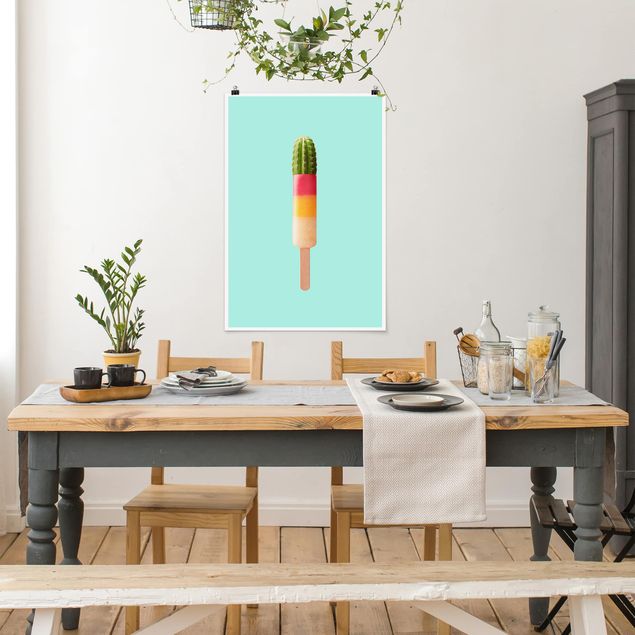 Canvas art Popsicle With Cactus