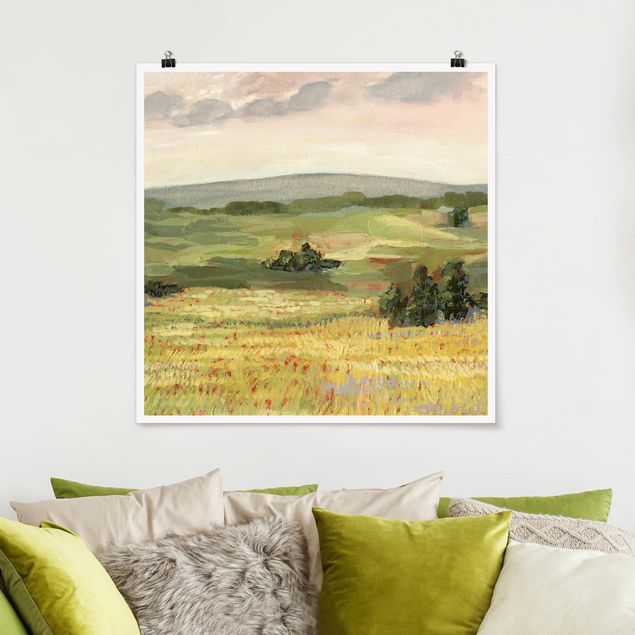 Landscape wall art Meadow In The Morning I