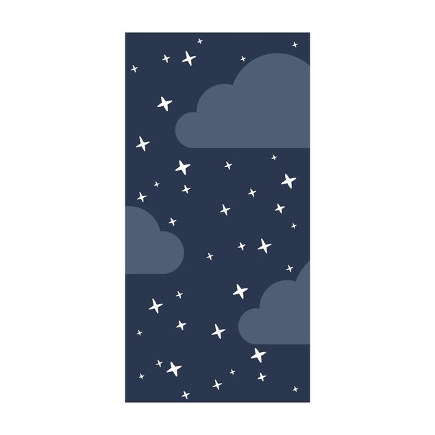 modern area rugs Stilised Stars In Night Sky