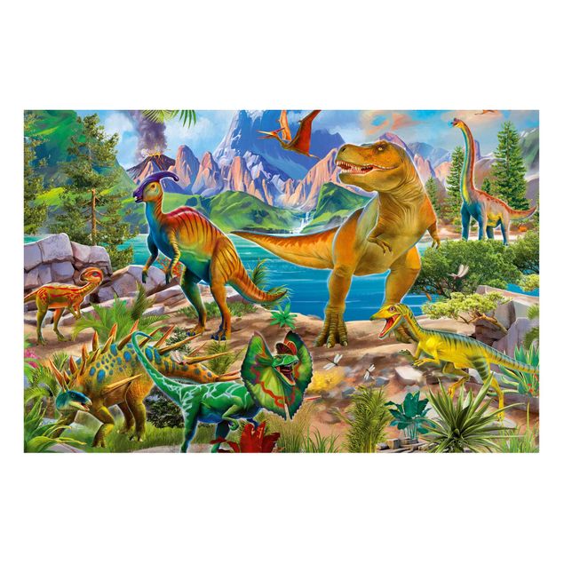 Magnet boards animals T-Rex And Parasaurolophus