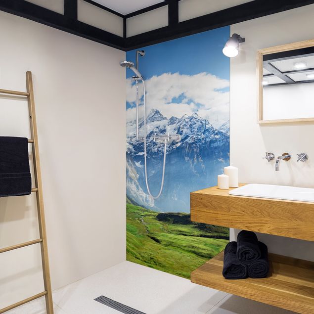 Shower panels Swiss Alpine Panorama