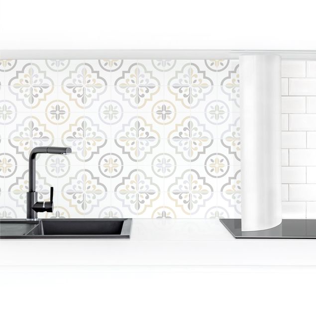 Kitchen splashback abstract Geometrical Tiles - Asti