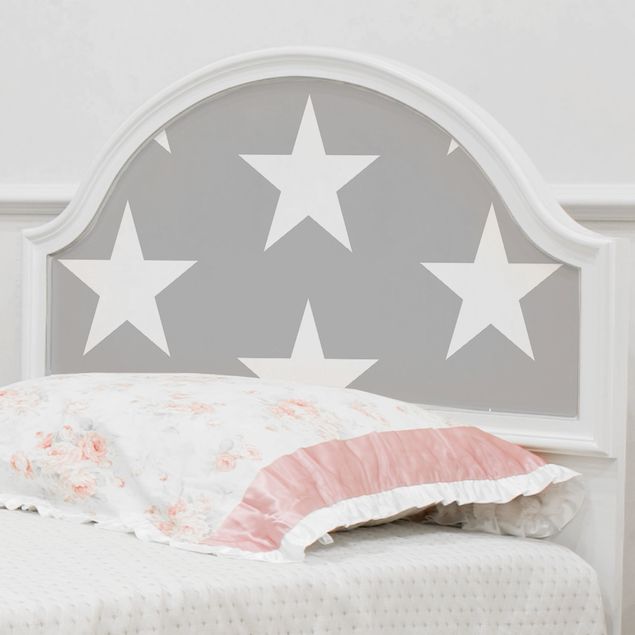 Adhesive films for furniture patterns White Stars On Grey