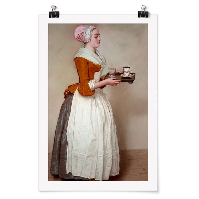 Posters art print Jean Etienne Liotard - The Chocolate Girl