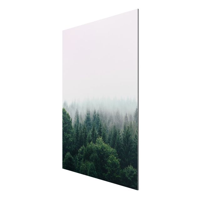Tree print Foggy Forest Twilight
