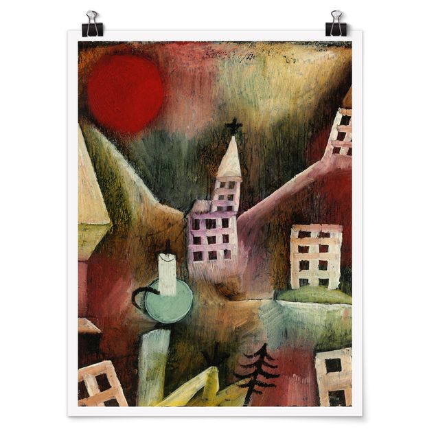 Posters art print Paul Klee - Destroyed Village