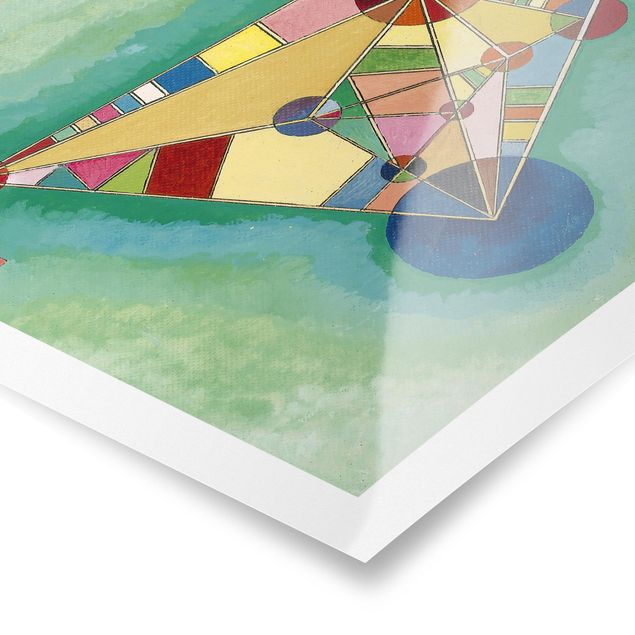 Abstract art prints Wassily Kandinsky - Variegation in the Triangle