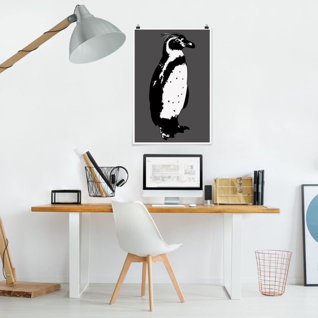 Animal canvas No.TA5 Penguin