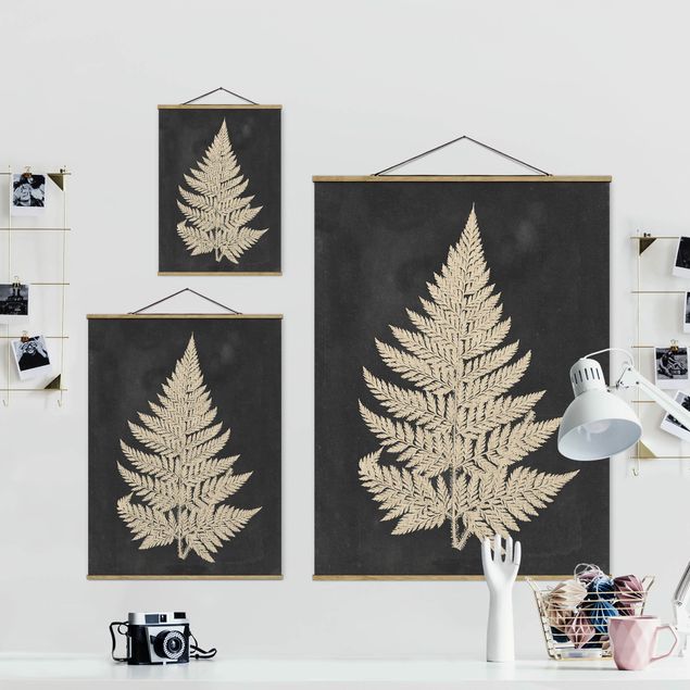Prints Fern With Linen Structure I