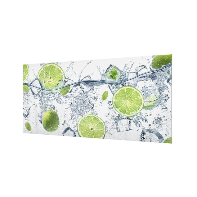 Glass Splashback - Refreshing lime - Landscape 1:2